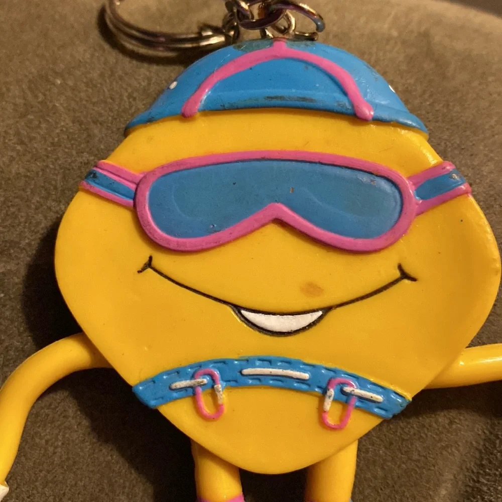 Vintage bendy keychain 2000 mountain climber
